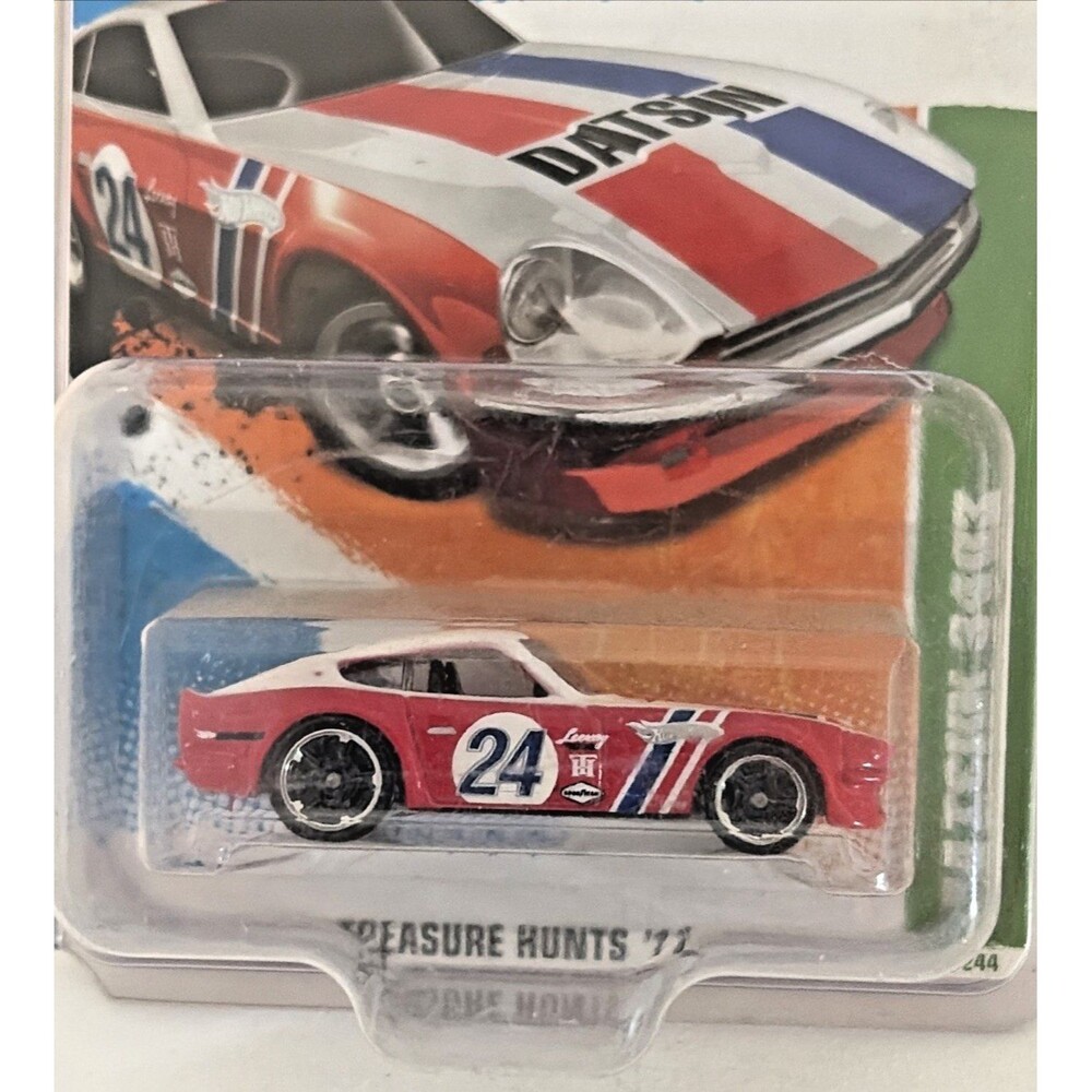 Hot Wheels Treasure Hunt Datsun 240Z 12/15 Red White Blue #24 T9732 NEW - Picture 3 of 6